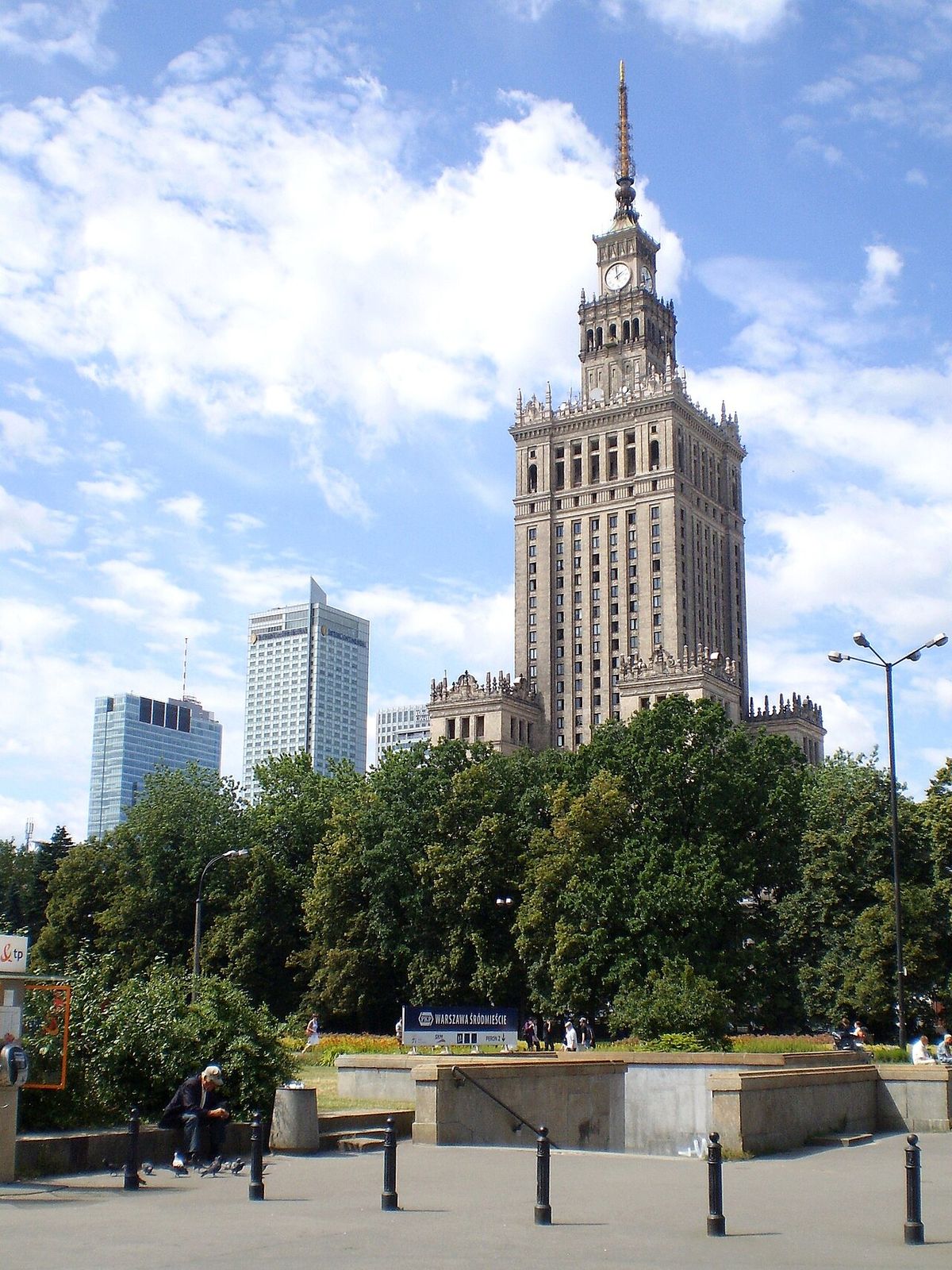 Palace of Culture Warsaw at night